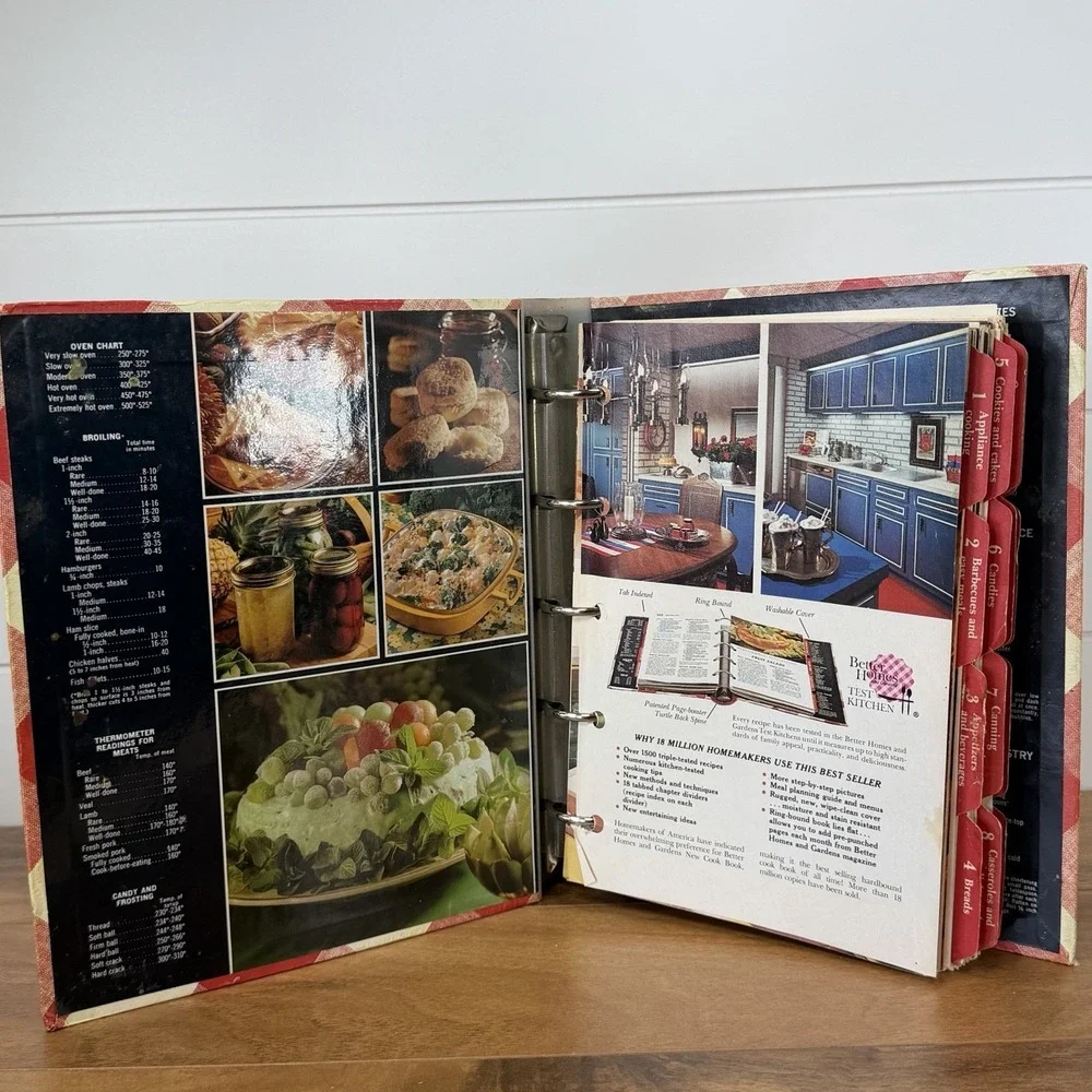 Better Homes and Gardens Cookbook VTG 70s Country Cottage Granny Kitchen Binder
